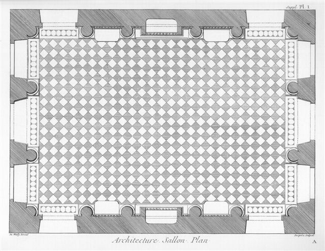 Gravure de Desprez d'aprs De Wailly pour L'Encyclopdie - collection particulire